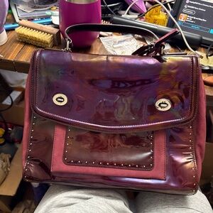 Coach Poppy Studded Victoria Satchel